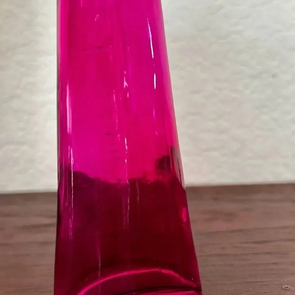 Vintage pink bottle with cork